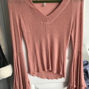 Free people intimates bell sleeve top